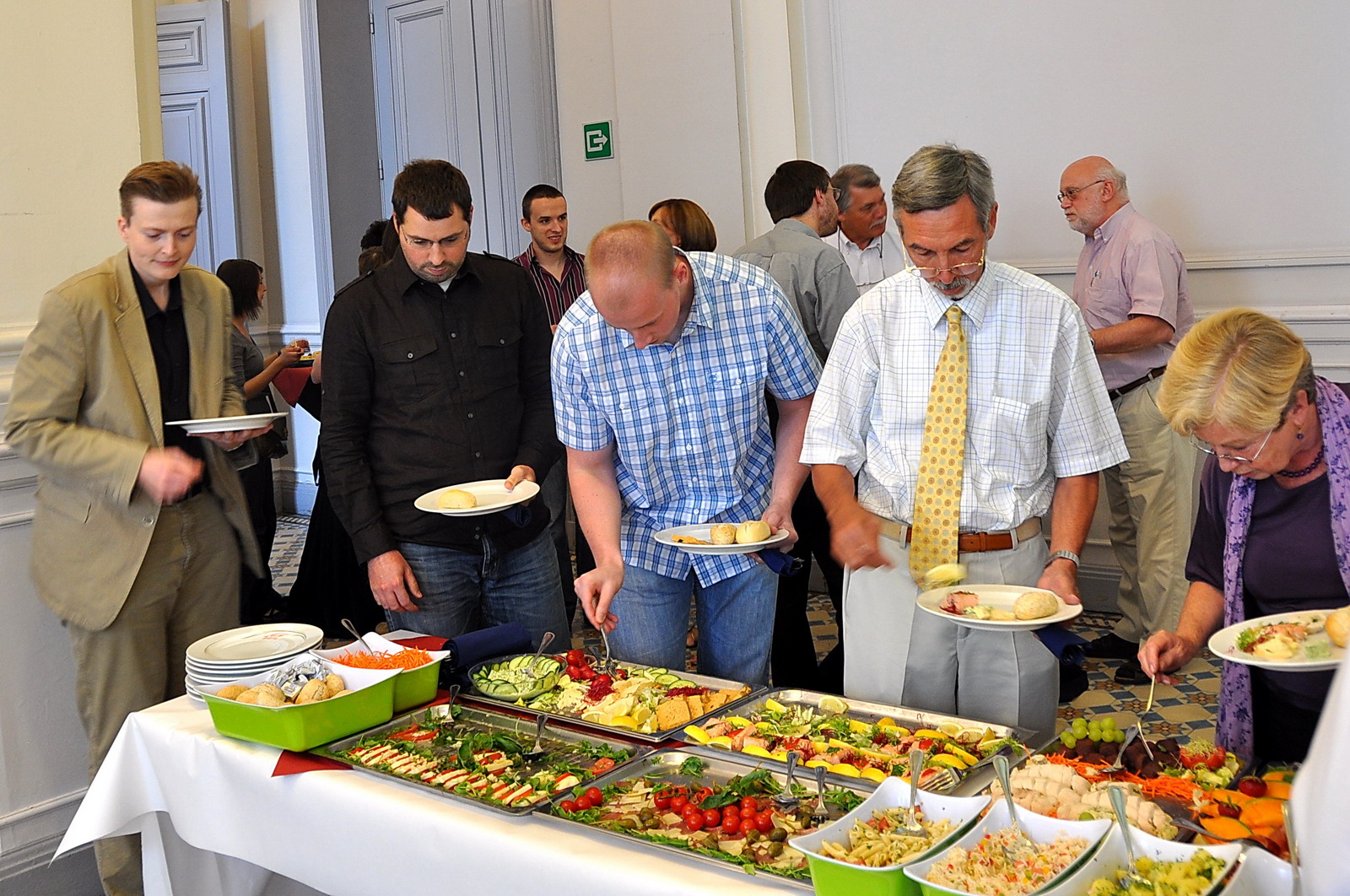 Buffet froid très apprécié, offert par le projet  Ramsès