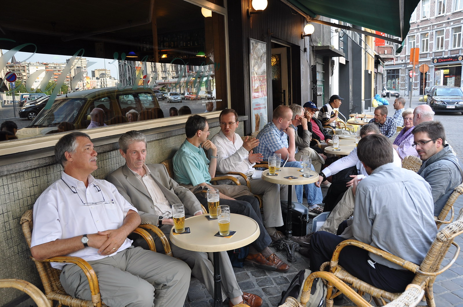 Un pot bien mérité juste en face de l'université