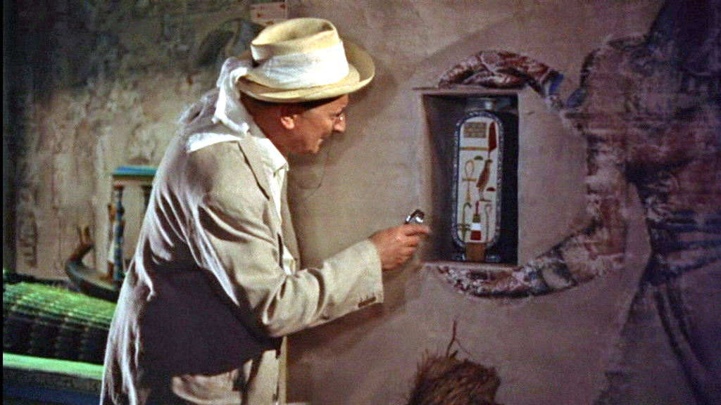 Decouverte du coffre avec le cartouche de Toutankhamon